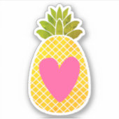 Liefde ananananas sticker (Voorkant)