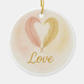 “Liefde” Aquarel Ornament (Voorkant)