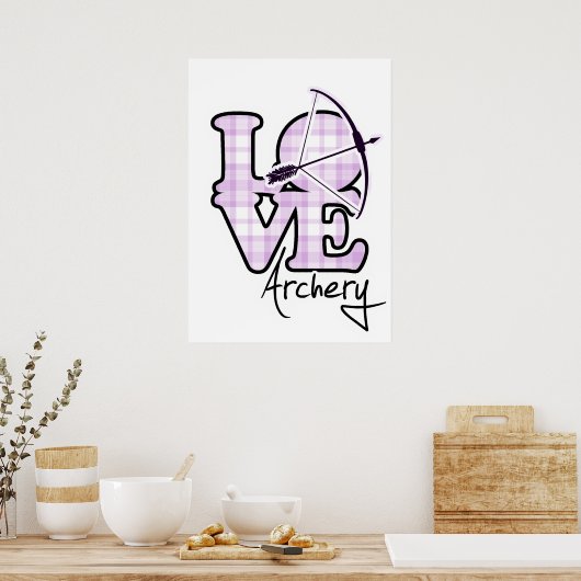 Liefde Archery Poster (Keuken)