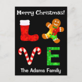 LIEFDE Autisme Kerstmis Feestdagenkaart (Voorkant)