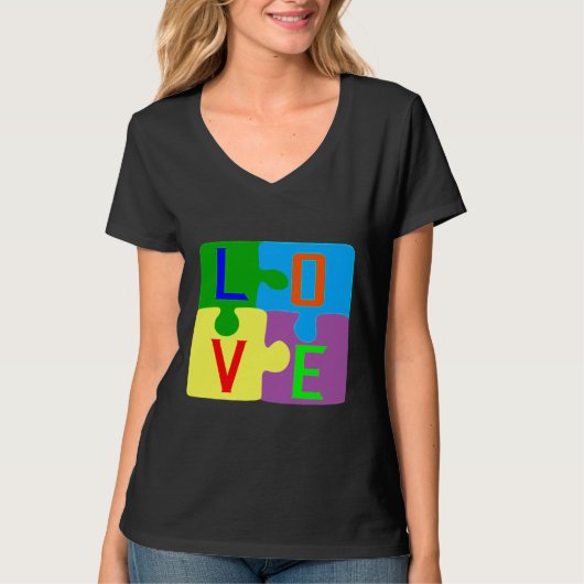 Liefde autisme t-shirt (Voorkant)