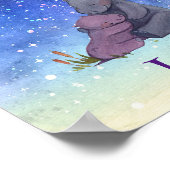 Liefde, Baby Hippo en haar moeder Poster (Hoek)