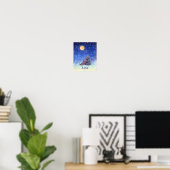 Liefde, Baby Nijlpaard en haar Moeder Poster (Thuiskantoor)