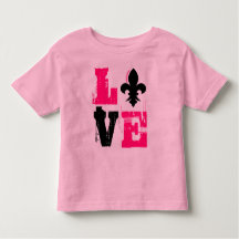 Liefde babymeisjes bovenaan shirt