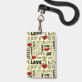 Liefde Badge (Voorzijde met lanyard)