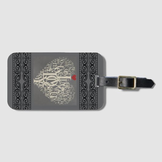 Liefde Bagagelabel (Voorkant (horizontaal))