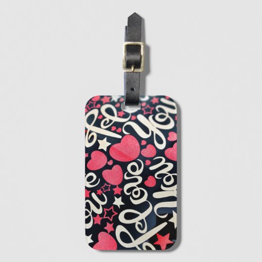 Liefde Bagagelabel (Voorkant (verticaal))