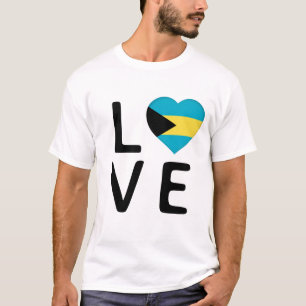 Liefde - Bahamas vlag T-shirt