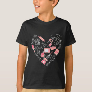 Liefde bakgereedschap voor bakkers cadeau vrouwen t-shirt