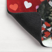 Liefde, Bandit de Tabby Kitten Mousepad Muismat (Hoek)