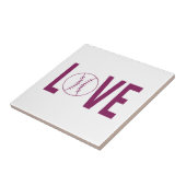 Liefde Baseball Tegel Tegeltje (Zijkant)