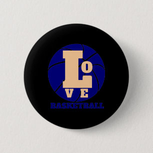 Liefde Basketbal 3 Ronde Button 5,7 Cm