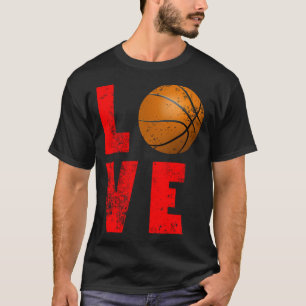 Liefde Basketbal Cool Ontwerp Voor Sportliefhebber T-shirt