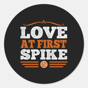 Liefde Basketbal Gift Mannen Vrouwen Kinder Ronde Sticker