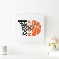 Liefde Basketbal Hoop en sinaasappel Ball