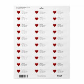 Liefde Basketbal Mailing Labels (Full Sheet)