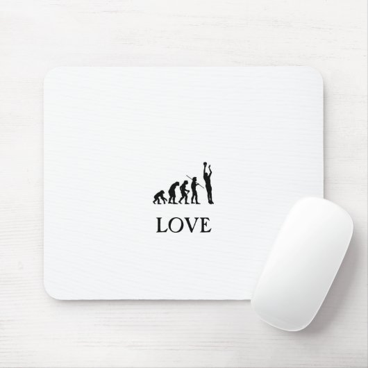 Liefde basketbal muismat (Met muis)