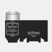 Liefde & Bedankt 25e bruiloft Jubileum Zilver Bedankdoosjes (Uitgevouwen)