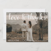 Liefde & Bedankt 2 Foto bruiloft Hartelijk dank (Voorkant)