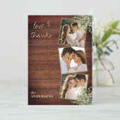 Liefde & Bedankt 3 Foto botanische bruinbinding (Staand voorkant)