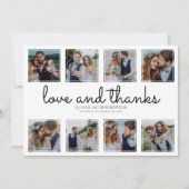 Liefde & Bedankt 8 Square Photo Collage Wedding (Voorkant)