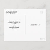 Liefde & Bedankt Boho | Huwelijk Dank u Briefkaart (Achterkant)