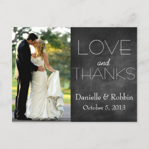 Liefde & Bedankt Briefkaart