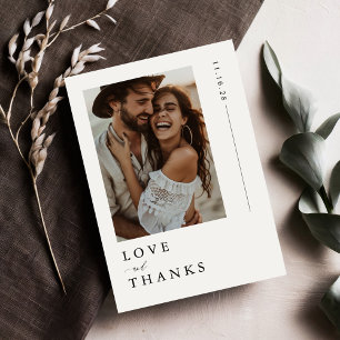 Liefde & Bedankt Eenvoudige foto bruiloft