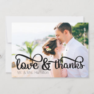 Liefde & Bedankt Foto Hartelijk dank Kaart