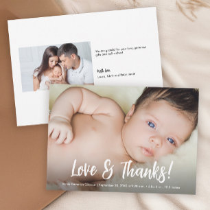 Liefde & Bedankt Modern Custom Foto's Baby shower