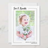 Liefde & Bedankt Moderne foto-baptisme (Voorkant)