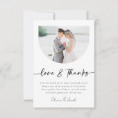 Liefde & Bedankt Moderne Fotoboog Bruiloft (Voorkant)