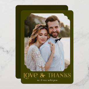 Liefde Bedankt Olive Folie Weddenschap Hartelijk d Uitnodiging