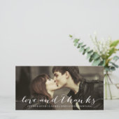 LIEFDE & BEDANKT SCRIPT | BRUILOFT BEDANKT FOTO (Staand voorkant)