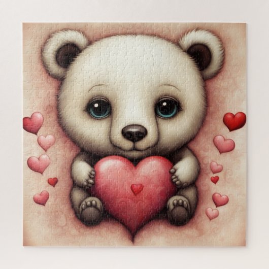 Liefde Beer 2 Legpuzzel (Verticaal)