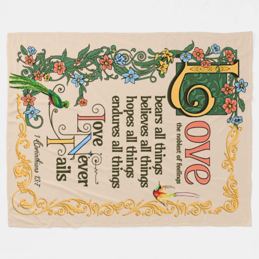 Liefde Beren Alle dingen blijven altijd mislukt Bi Fleece Deken (Voorkant (Horizontaal))