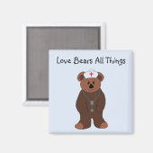 Liefde Beren Alle dingen Magneet (Voorkant / Achterkant)