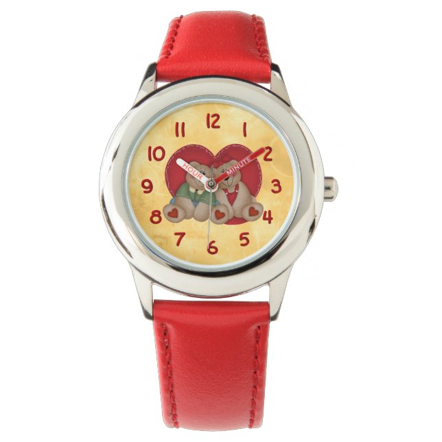Liefde Beren Horloge (Voorkant)