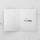 liefde bericht op retro schrijfmachine kaart (Binnen)