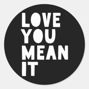 Liefde betekent het ronde sticker