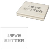 Liefde Beter Rubberstempel (Gestempeld)