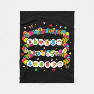 Liefde Bewustzijn Begrip Autisme Accepteer Autisme Fleece Deken