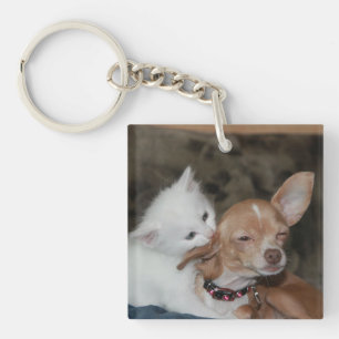 Liefde bij Eerste Beet Sleutelhanger
