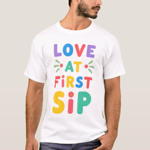 Liefde bij eerste slok Mannen Basic T-Shirt