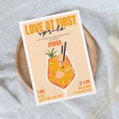 Liefde bij eerste Spritz Cocktail Modern Bachelore Kaart