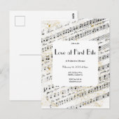 Liefde bij First Bite uitnodiging Briefkaart (Voorkant / Achterkant)