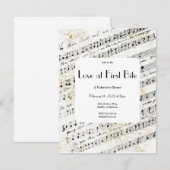 Liefde bij First Bite Valentijn Kaart (Voorkant / Achterkant)