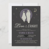 Liefde bij First Fright Halloween Couple's Shower Kaart (Voorkant)