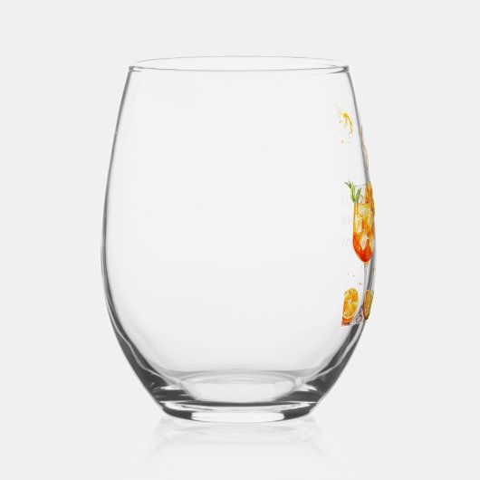 Liefde bij First Spritz Cocktail Sinaasappel Vrijg Wijnglas Zonder Voet (Rechts)