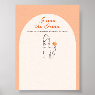 Liefde bij First Spritz Guess de jurk van de bruid Poster